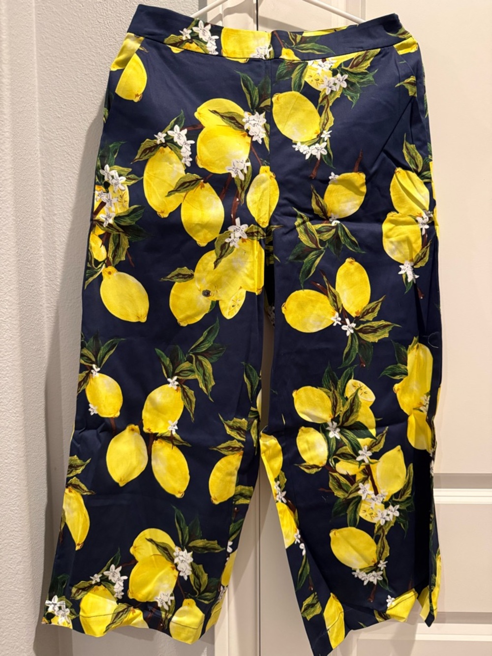 English Factory Lemon print crop pants